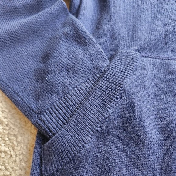 NWT Theory Wool-Cashmere blend hoodie Navy medium - Picture 7 of 16